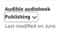 Audible audiobook from Kindle. Any experiences?