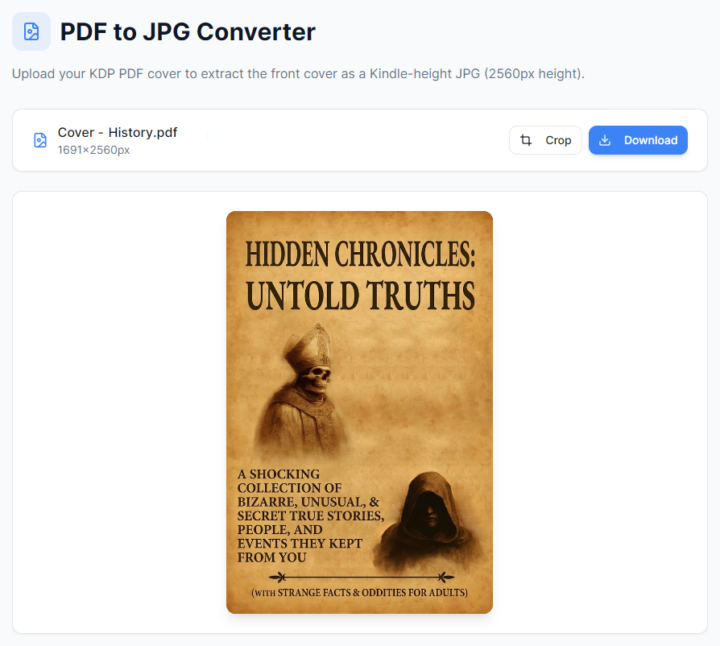 🧰 New Tool: PDF Cover to JPG Converter