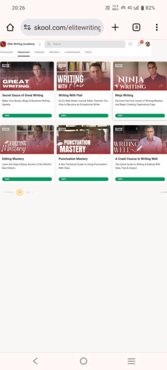 Completed all 6 courses 