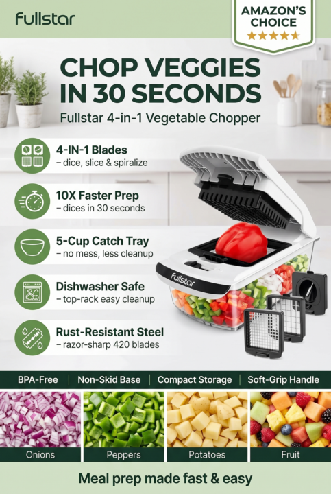 🥕 This $25 Chopper Cut My Veggie Prep Time in Half!