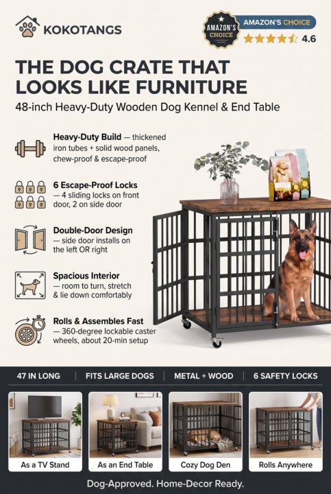 The Dog Crate That Looks Like Designer Furniture