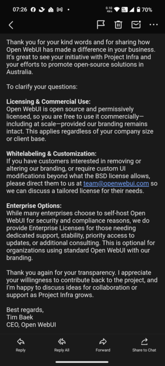 The CEO OF OPENWEBUI GAVE ME HIS BLESSING