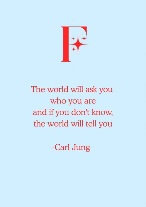 The world will ask you WHO YOU ARE?