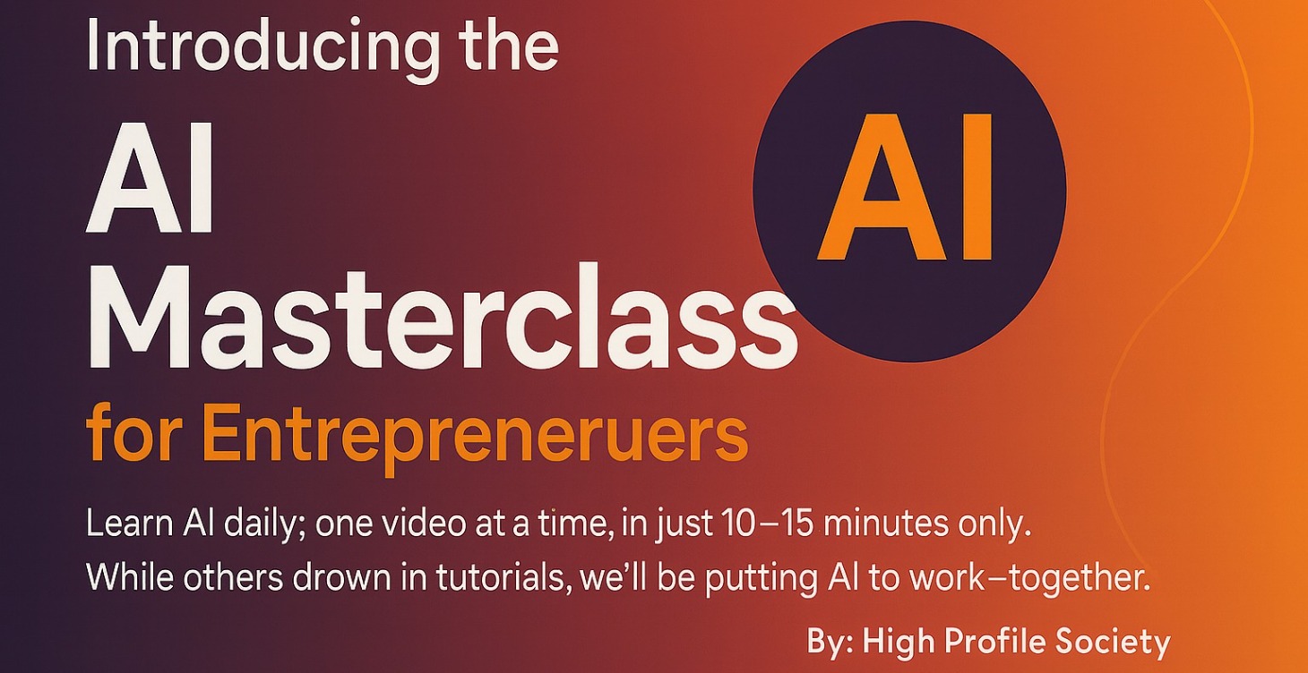 Introducing the AI Masterclass for Entrepreneurs