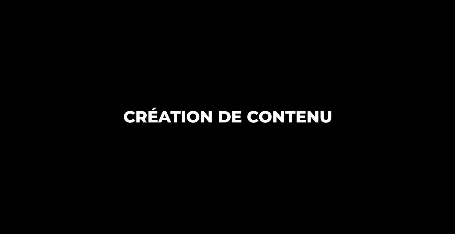 Création de contenu