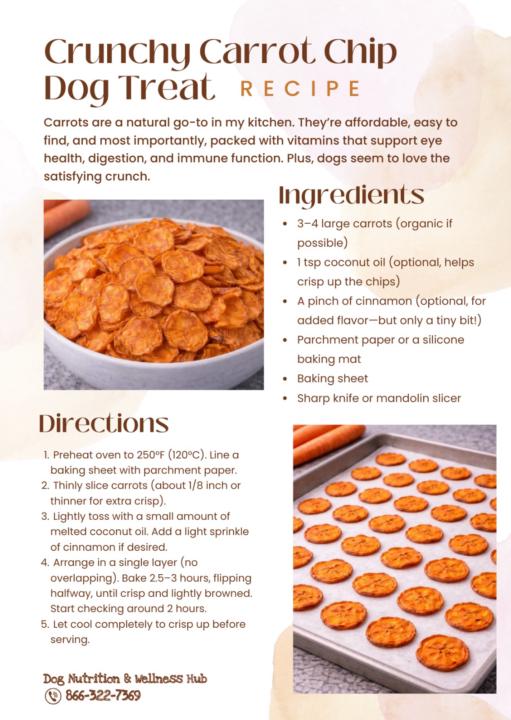 Crunchy Carrot Chip Dog Treats 🥕