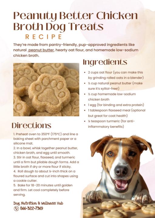 Peanuty Better Chicken Broth Dog Treats