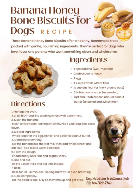 Banana Honey Bone Biscuits!