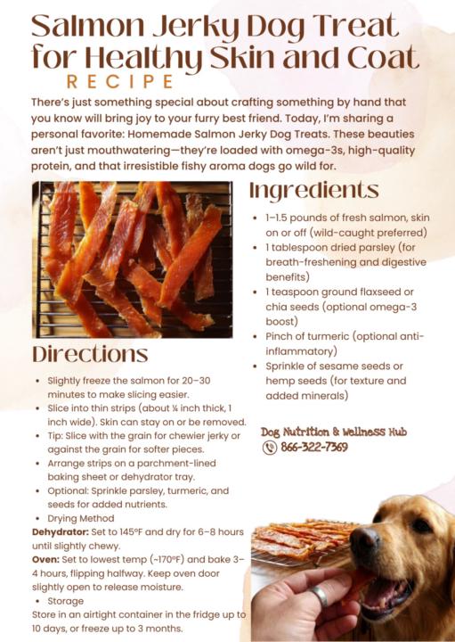 Salmon Jerky Dog Treat for Healthy Skin and Coat 🍣