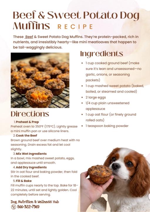 Beef & Sweet Potato Muffins! 🔥🔥