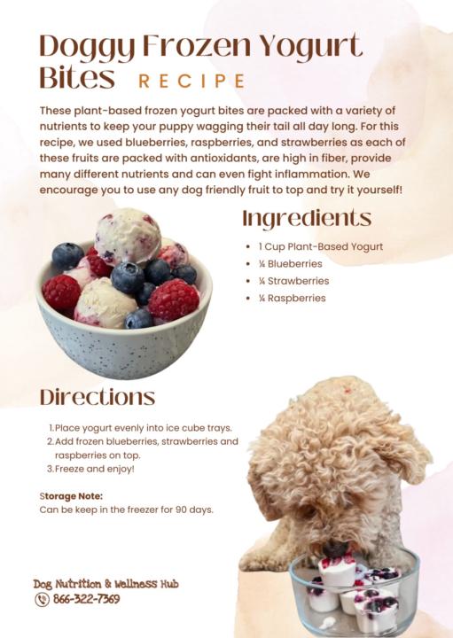 Doggy Frozen Yogurt Bites 🔥