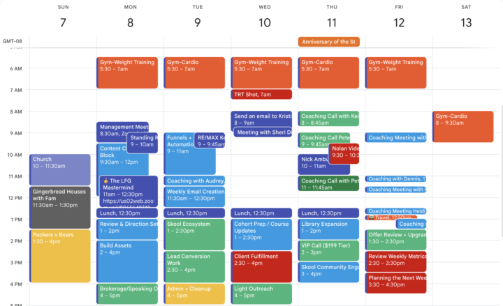 Show me your calendar