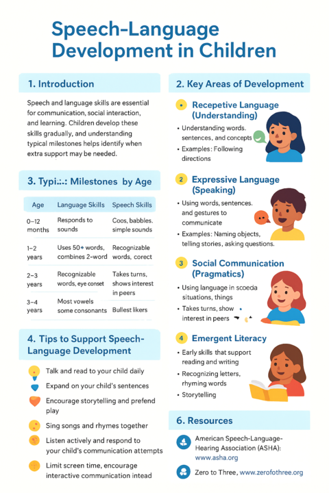 Speech-Language Development in Children 