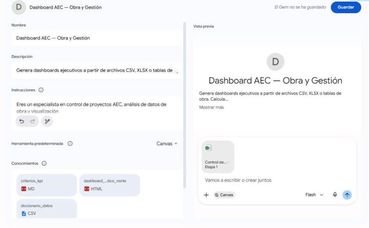 Reto 2: Dashboard AEC — Obra y Gestión