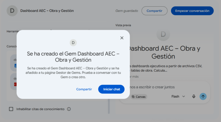 DASHBOARD DE OBRA