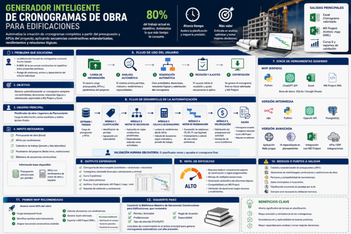 GENERADOR INTELIGENTE DE CRONOGRAMAS DE OBRA