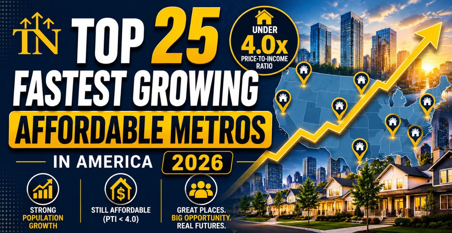 Top 25 Fastest Growing Affordable Metros - 2026