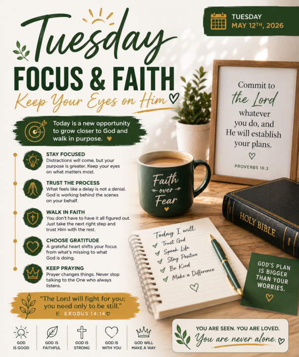 TUESDAY FOCUS & FAITH 🙏