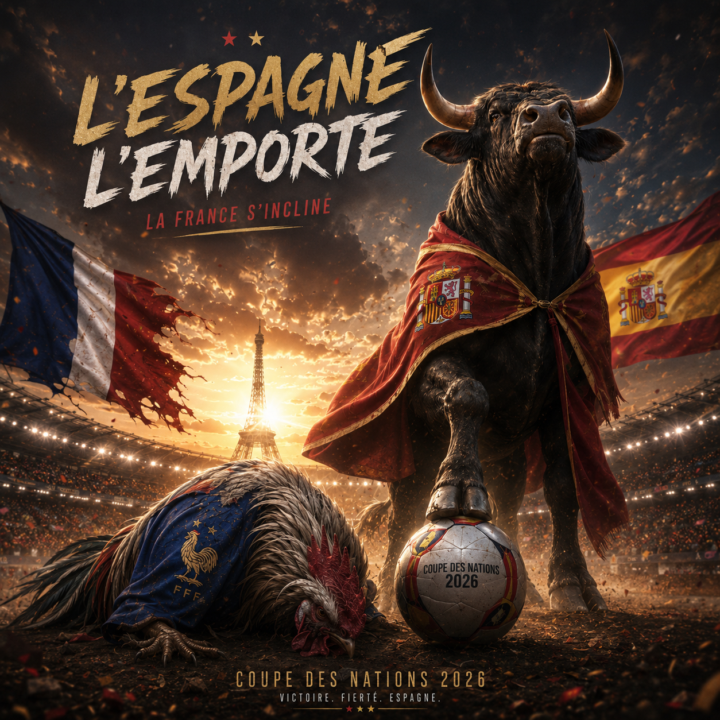 🇫🇷 Bon… la France a perdu face à l’Espagne. 😅