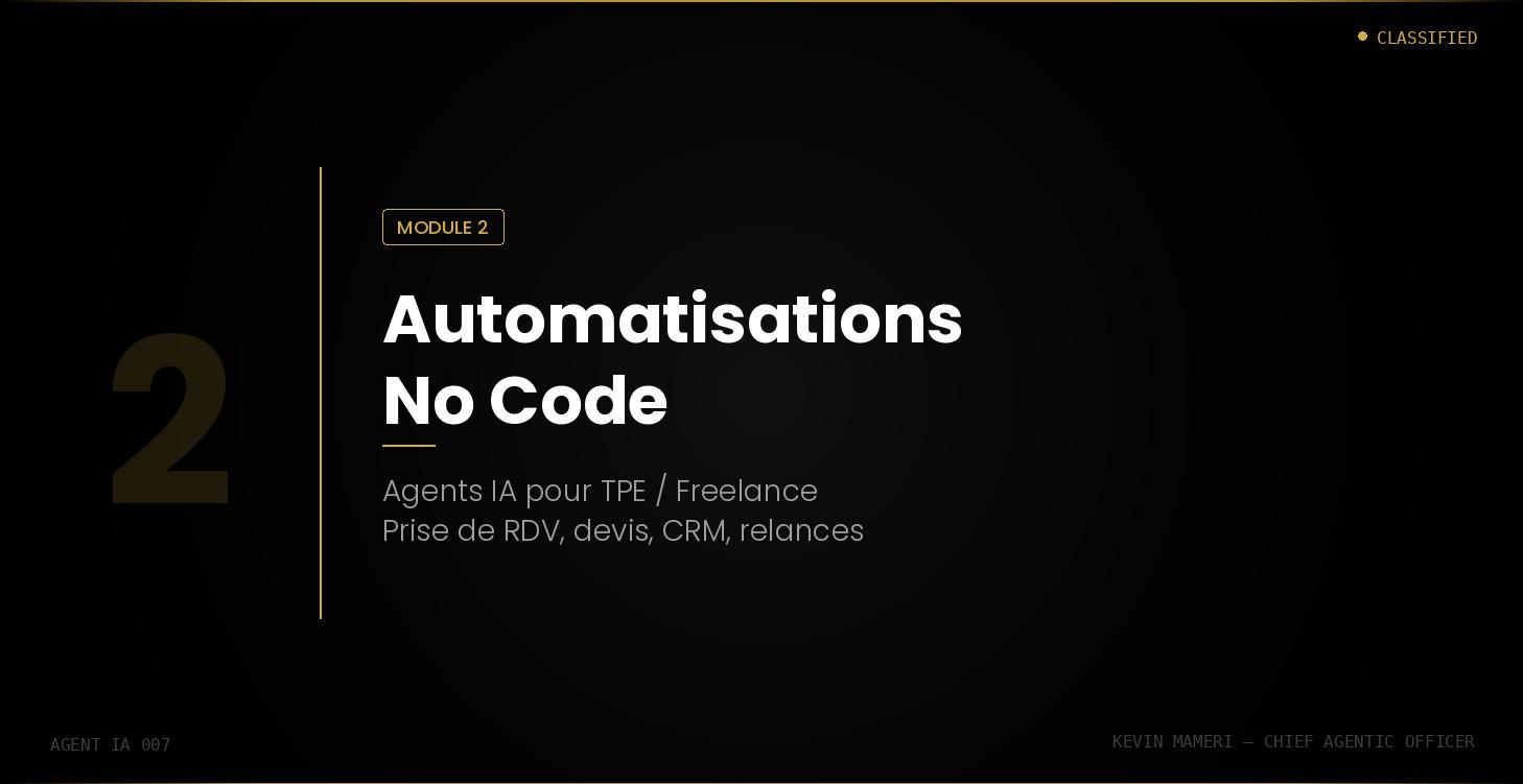 II. Automatisations No Code