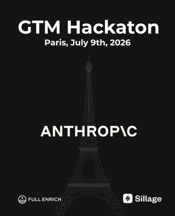 🏆 Jeudi 9 juillet, je participe au plus grand hackathon GTM de l'année à Station F. Il reste UNE place dans ma team. C'est peut-être la vôtre.