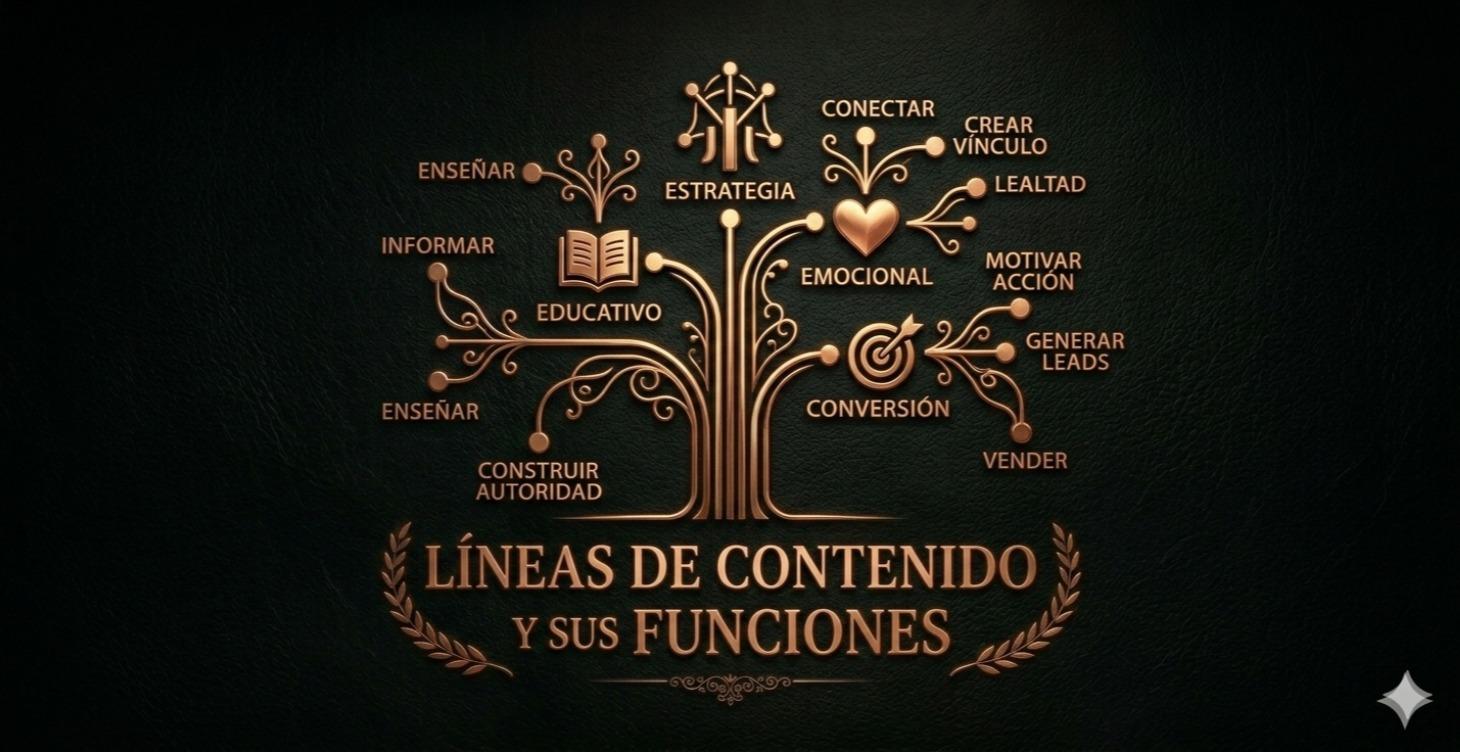 LINEAS DE CONTENIDO Y FUNCIÓN DE CADA UNA