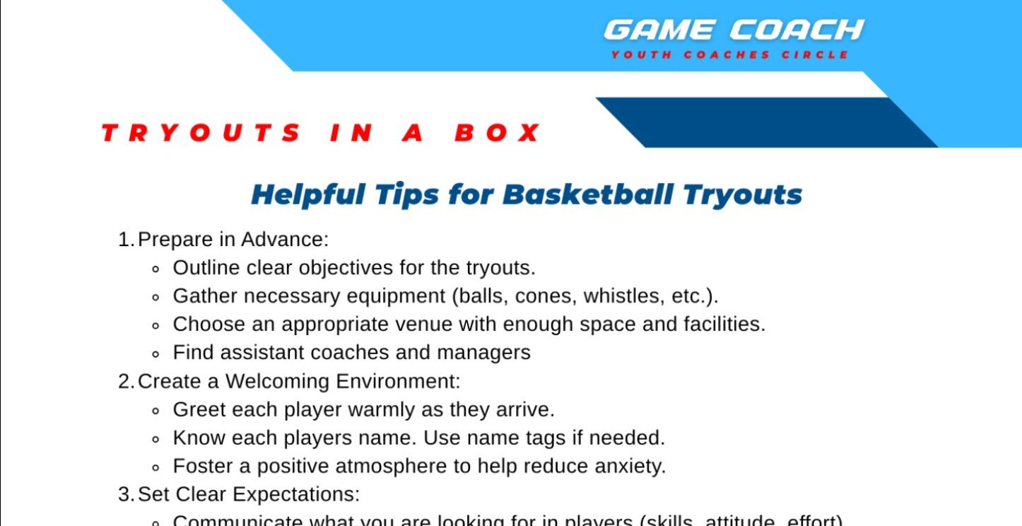 Tryouts in a Box