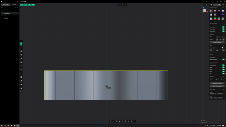 Issues with snapping to the center of a cilinder