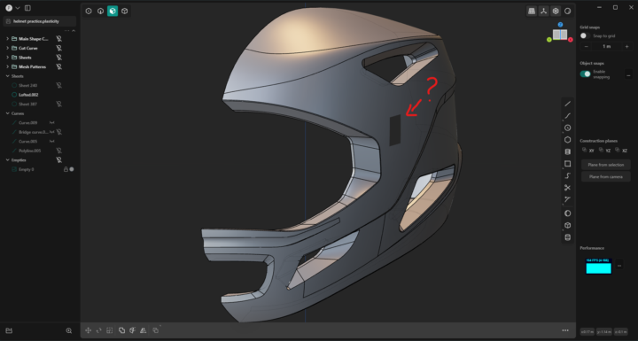 Random opening that can't edited/ patched, preventing the mesh to be mirrored? 