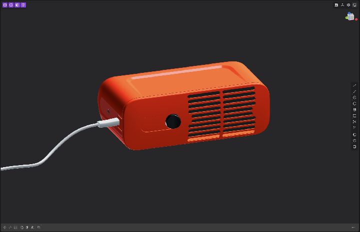 Modelling the Braun HLD4 hair dryer