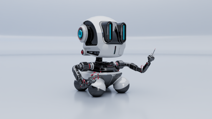 Cute robot in Plasticity