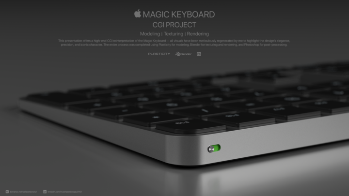 Magic Keyboard 3D Modeling & CGI