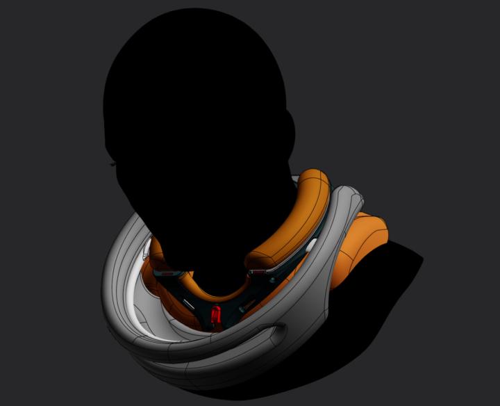 Quick neck brace for a small cinematic