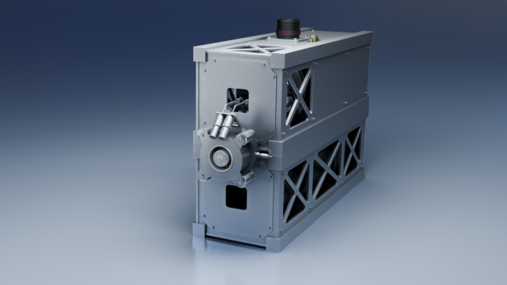 Cubesat mounted Hall Effect Thruster