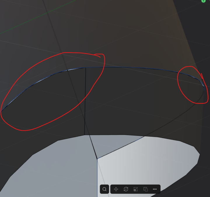 tear in geometry when sweeping