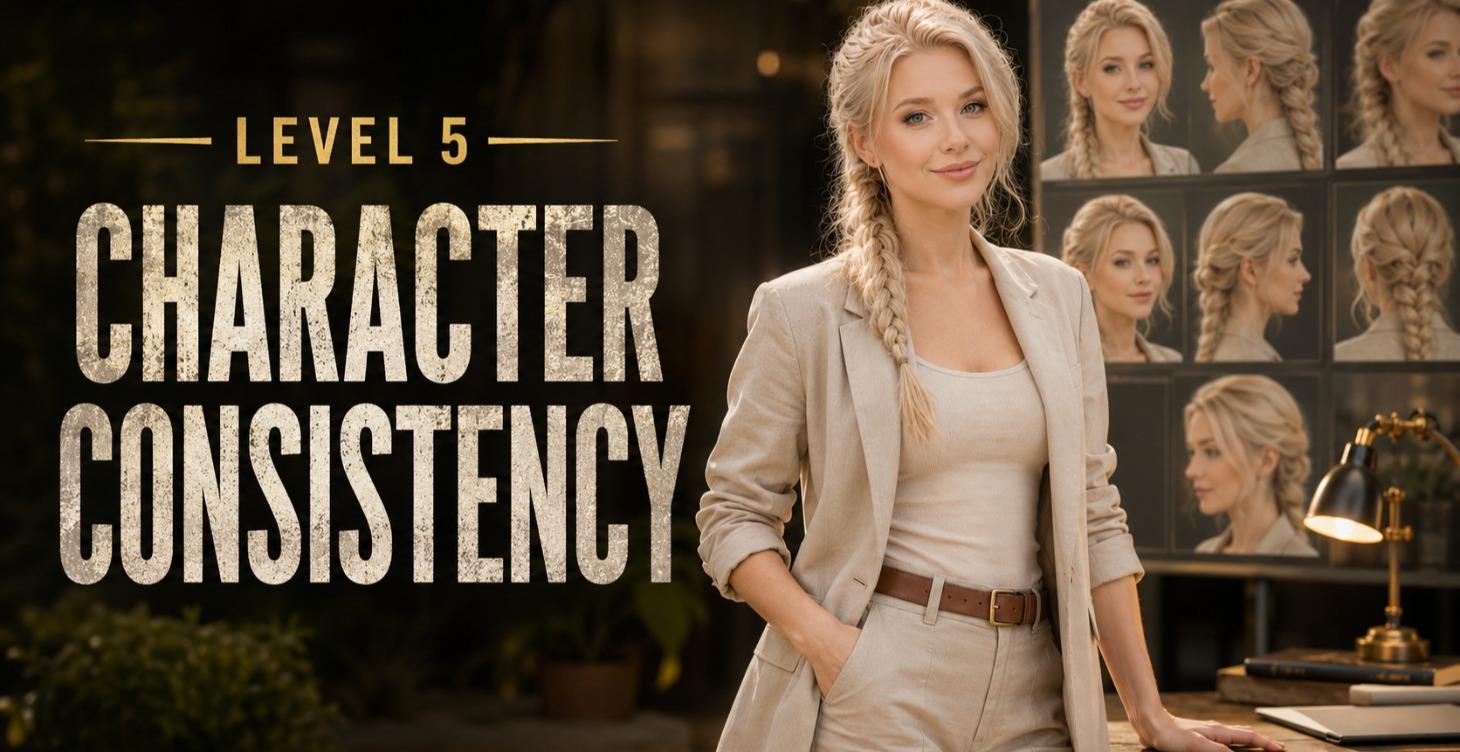 🧑‍🎨 LEVEL 5 — CHARACTER CONSISTENCY