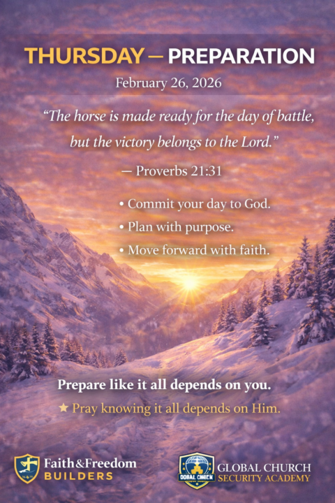 ❄️ THURSDAY — PREPARATION February 26, 2026