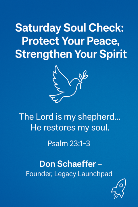 🌤 Saturday Soul Check: Protect Your Peace, Strengthen Your Spirit