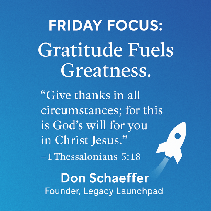 🔥 Friday Focus: Gratitude Fuels Greatness