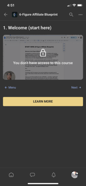 Not able to get the training?!