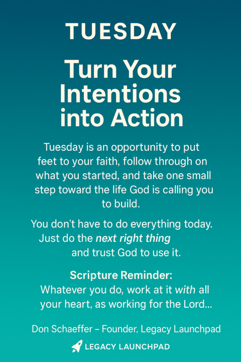 Turn Your Intentions into Action