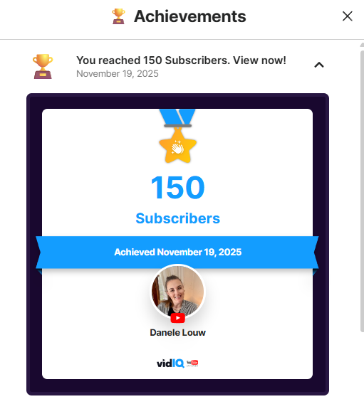 Reached 150 subs on YT 🤩