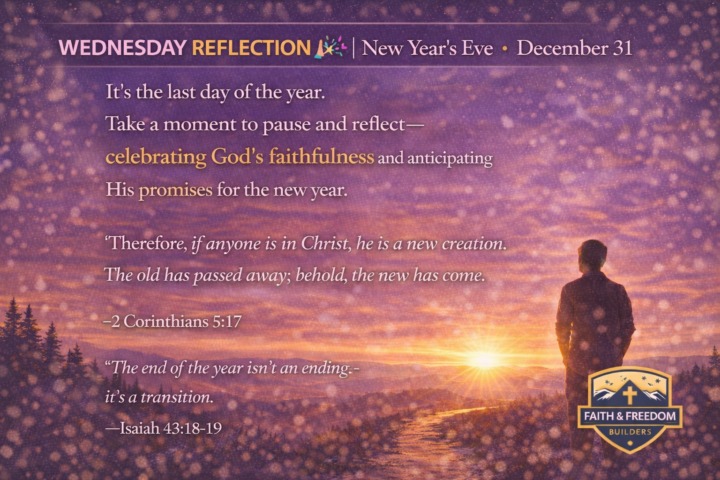 WEDNESDAY REFLECTION 🙏✨ | New Year’s Eve