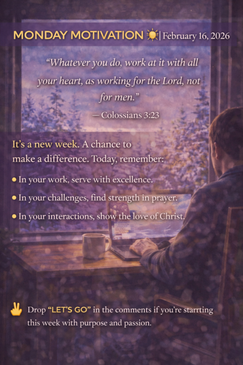 MONDAY MOTIVATION ☀️🙏 | February 16, 2026