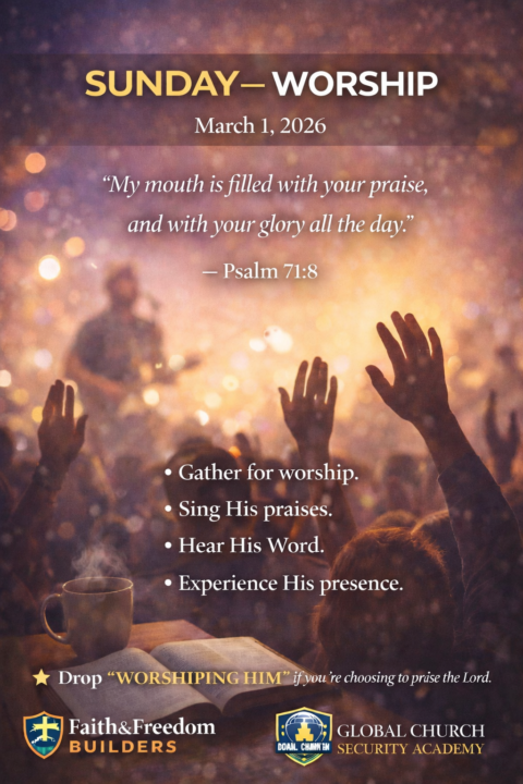 ✝️ SUNDAY — WORSHIP March 1, 2026