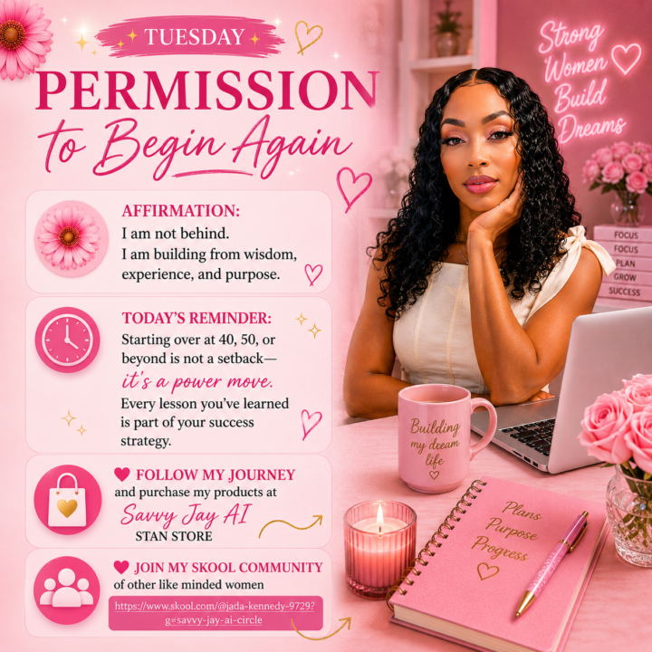 🌸 Tuesday: Permission to Begin Again