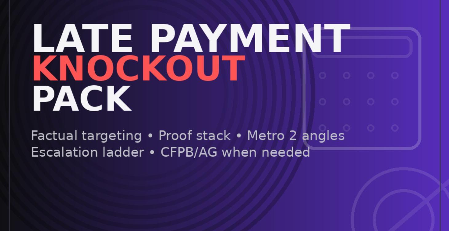 Late Payment Knockout Pack