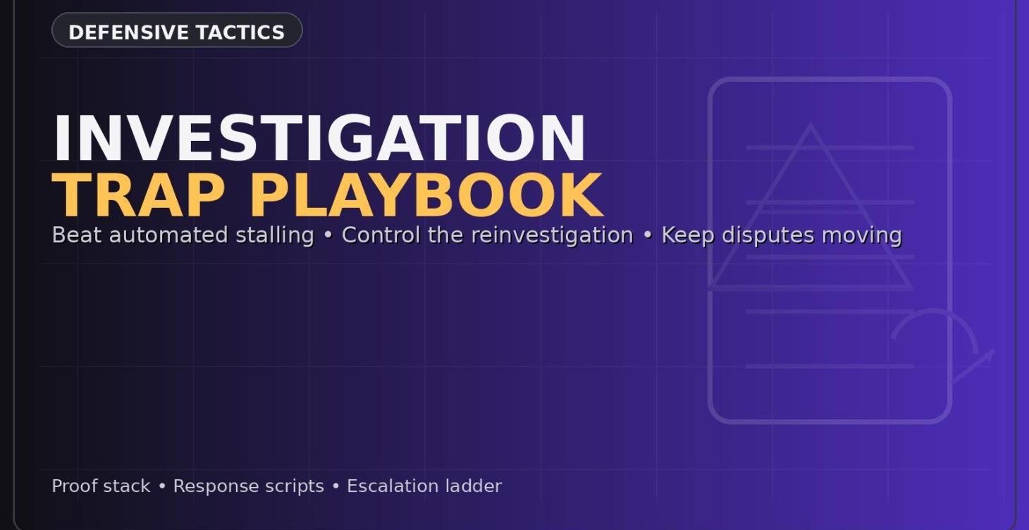 Investigation Trap Playbook