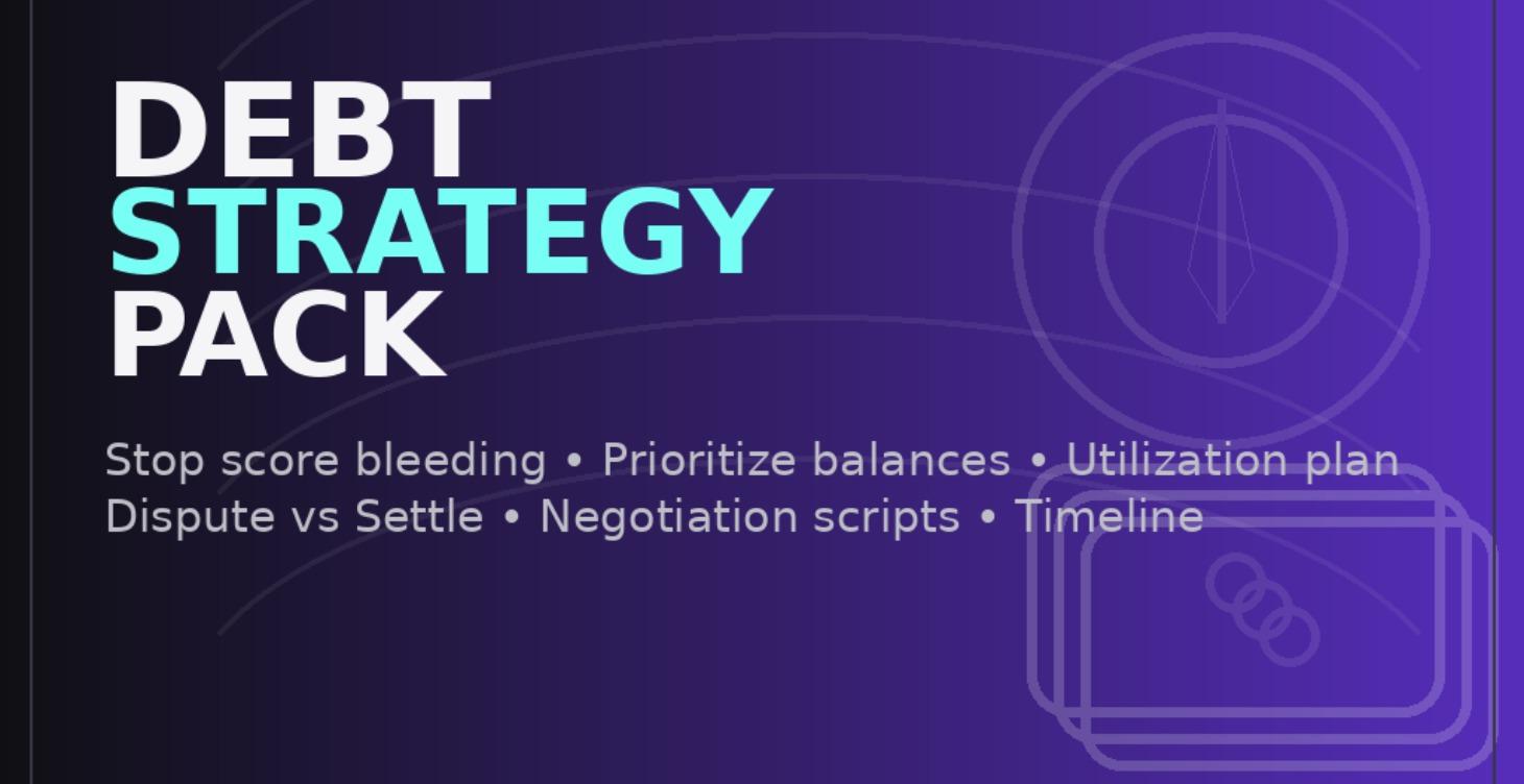 Debt Strategy Pack (Vol 1)