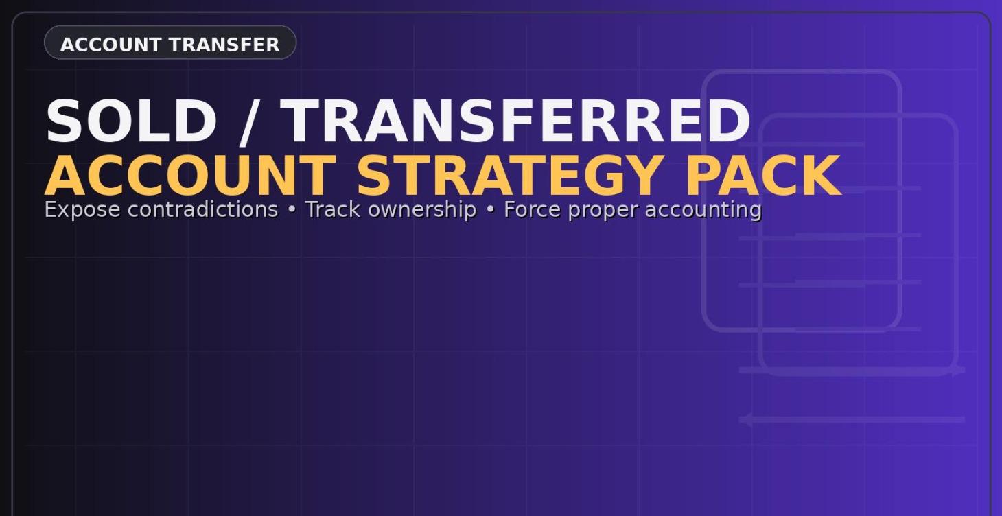 Sold / Transferred Account Strategy Pack